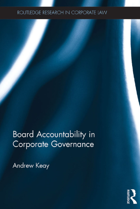 Cover image for book Board Accountability in Corporate Governance
