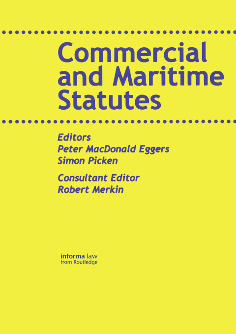 Cover image for book Commercial and Maritime Statutes