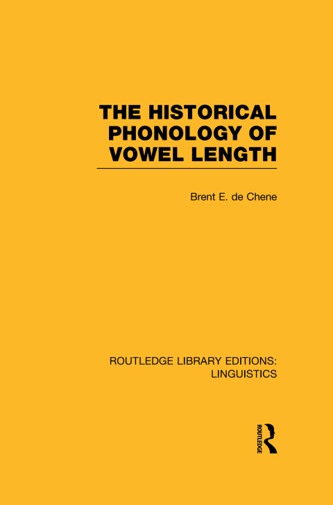 Cover image for book The Historical Phonology of Vowel Length (RLE Linguistics C: Applied Linguistics)