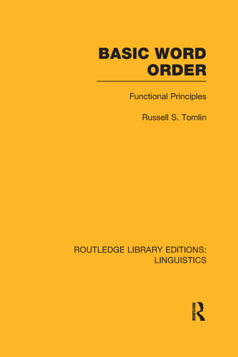 Cover image for book Basic Word Order (RLE Linguistics B: Grammar)