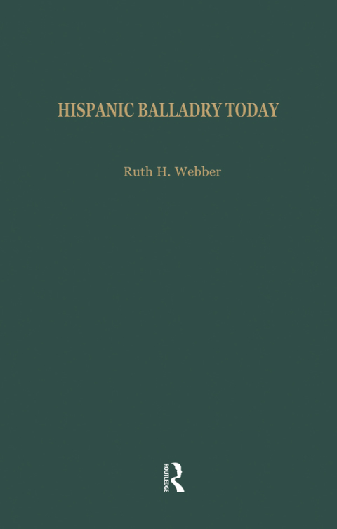 Cover image for book Hispanic Balladry Today