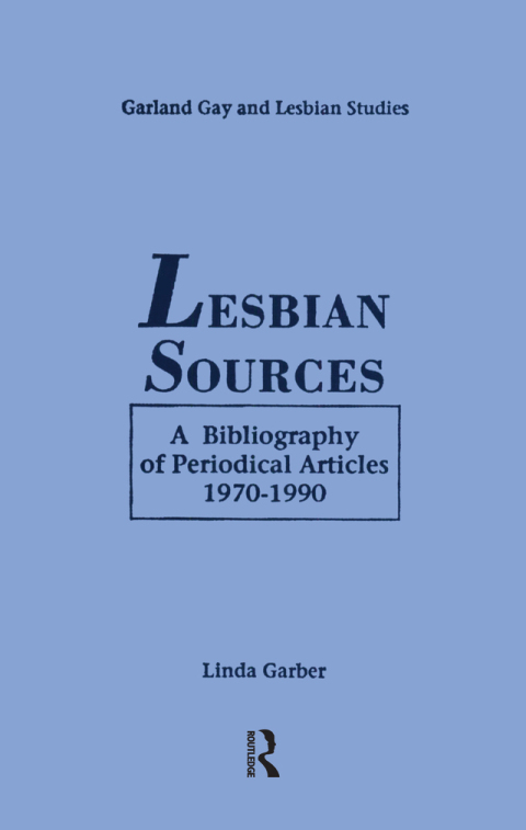 Cover image for book Lesbian Sources
