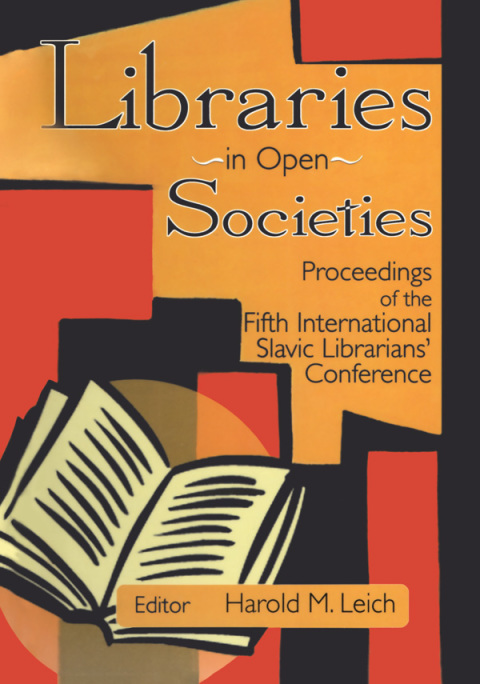 Cover image for book Libraries in Open Societies