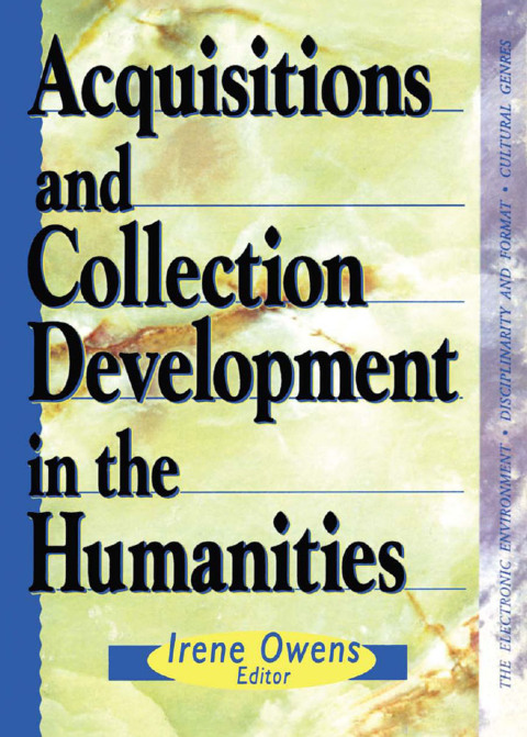 Cover image for book Acquisitions and Collection Development in the Humanities