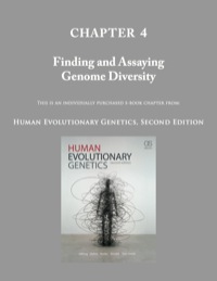 Chapter 04 Finding And Assaying Genome Diversity Human