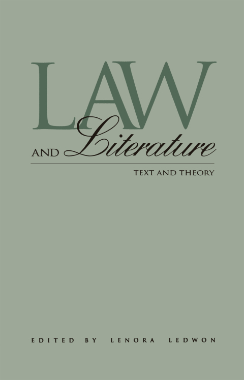 Cover image for book Law and Literature