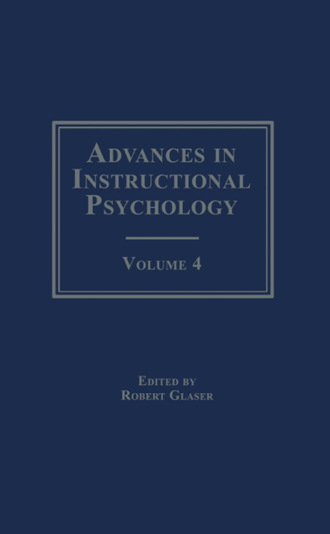 Cover image for book Advances in instructional Psychology