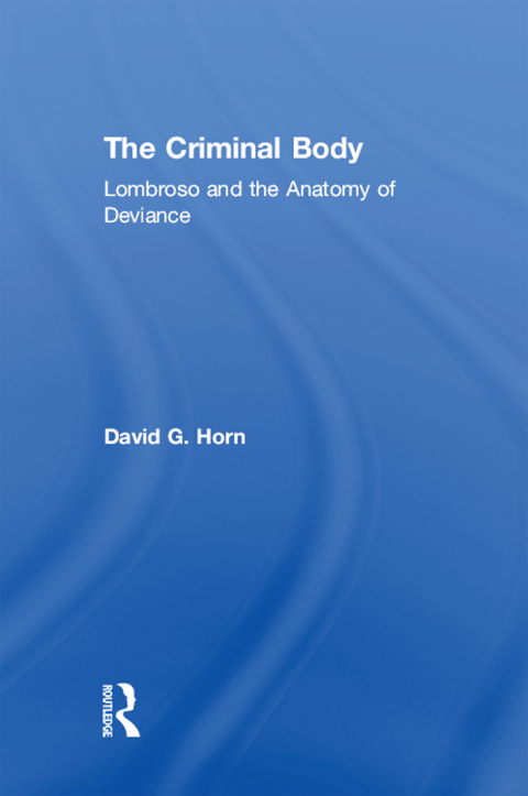 Cover image for book The Criminal Body