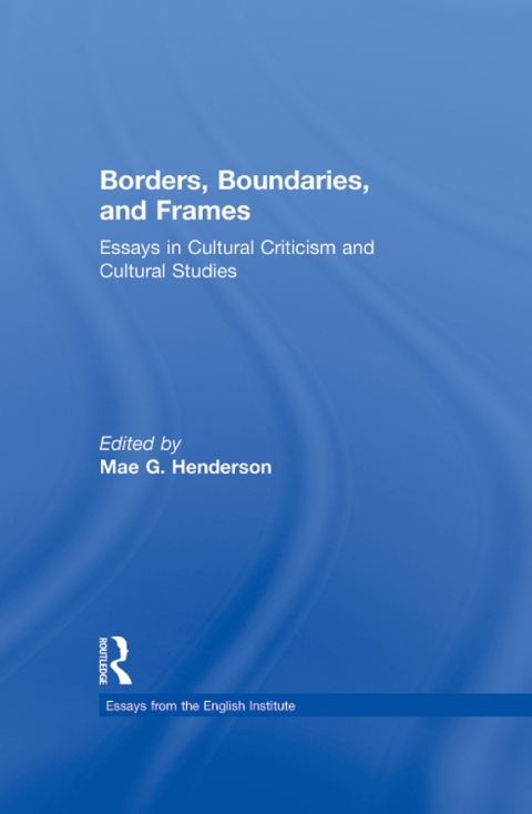 Cover image for book Borders, Boundaries, and Frames
