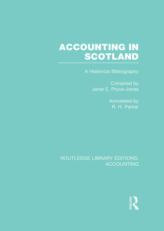 Accounting in Scotland (RLE Accounting)