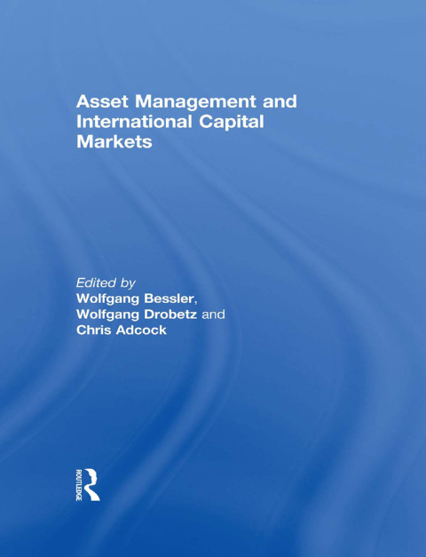 Cover image for book Asset Management and International Capital Markets