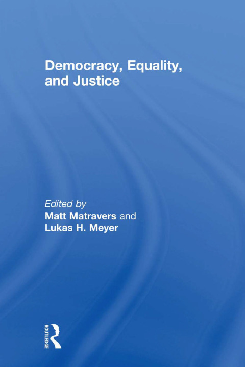 Cover image for book Democracy, Equality, and Justice