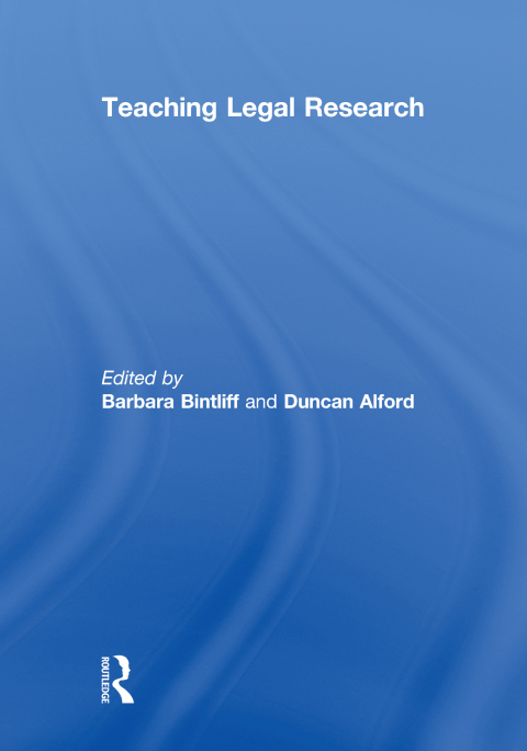 Cover image for book Teaching Legal Research