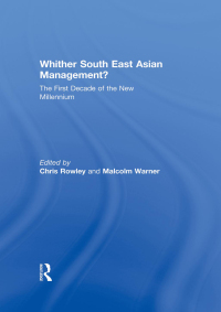 Omslagafbeelding: Whither South East Asian Management? 1st edition 9780415557184