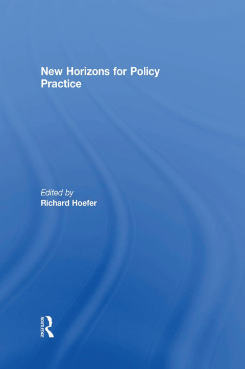 Cover image for book New Horizons for Policy Practice