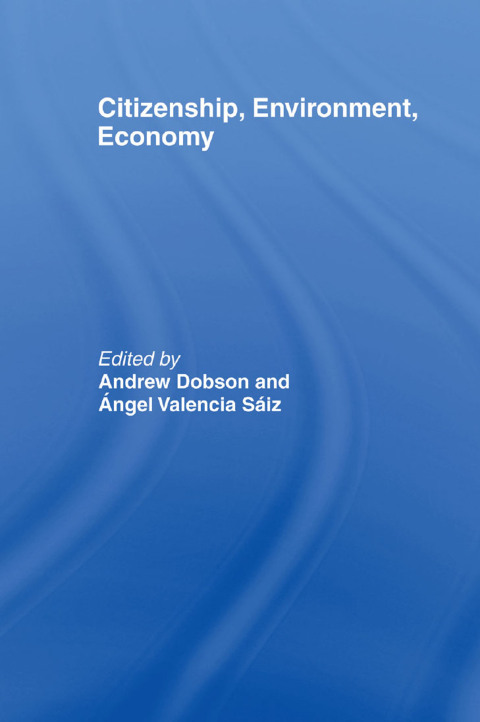 Cover image for book Citizenship, Environment, Economy