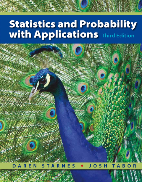 Cover image for book Statistics and Probability with Applications (High School)