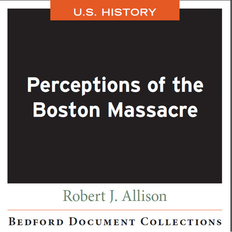 Cover image for book Perceptions of the Boston Massacre-U.S.