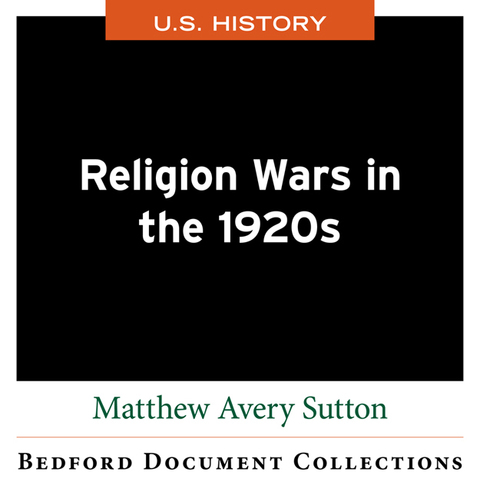 Cover image for book Religion Wars in the 1920s-U.S.