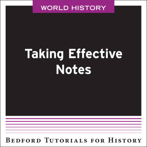 Cover image for book Taking Effective Notes - World