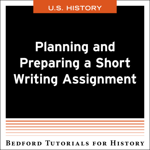 Cover image for book Planning for a Short Writing Assignment - U.S.