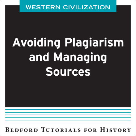 Cover image for book Avoiding Plagiarism and Managing Sources - West
