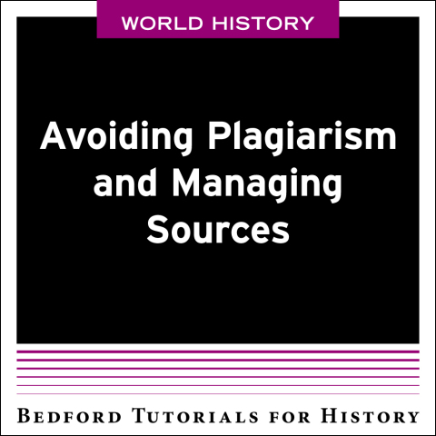 Cover image for book Avoiding Plagiarism and Managing Sources - World