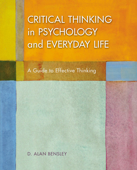 Cover image for book Critical Thinking in Psychology and Everyday Life