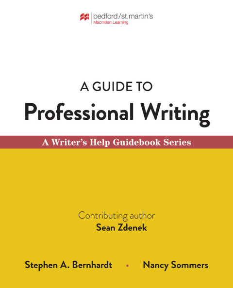 Cover image for book A Guide to Professional Writing