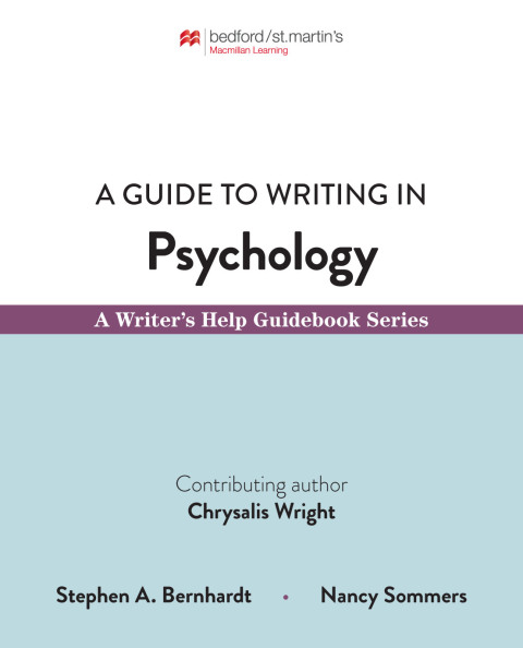 Cover image for book A Guide to Writing in Psychology