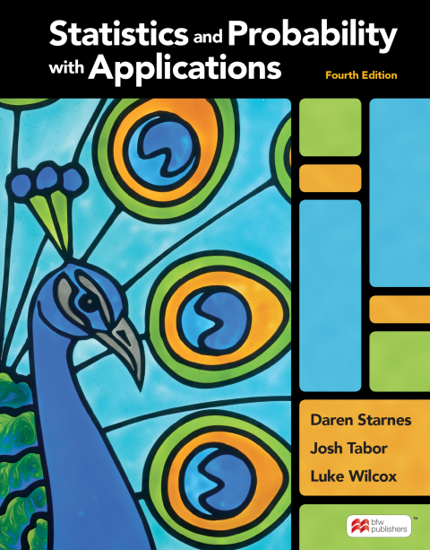 Cover image for book Statistics and Probability with Applications (High School)