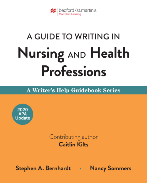Cover image for book A Guide to Writing in Nursing and Health Professions with 2020 APA Update