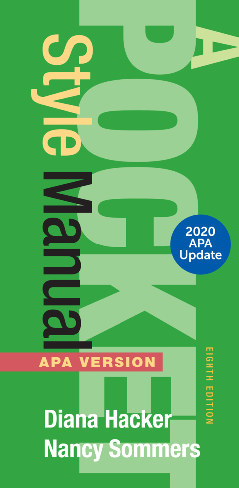 Cover image for book A Pocket Style Manual, APA Version, 2020 Update