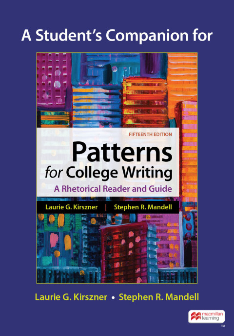 Cover image for book A Student's Companion for Patterns for College Writing