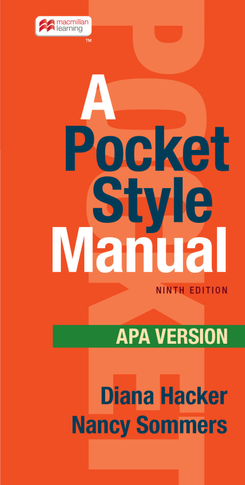 Cover image for book A Pocket Style Manual, APA Version