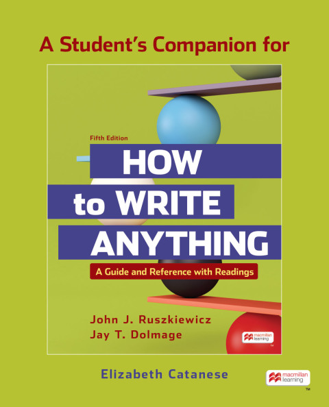 Cover image for book A Student's Companion to How to Write Anything with Readings