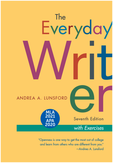 Cover image for book The Everyday Writer with Exercises with 2020 APA and 2021 MLA Updates