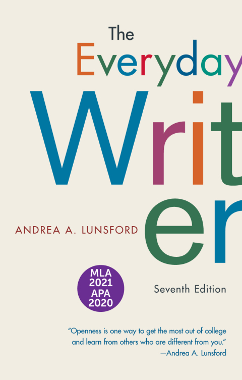 Cover image for book The Everyday Writer with 2020 APA and 2021 MLA Updates