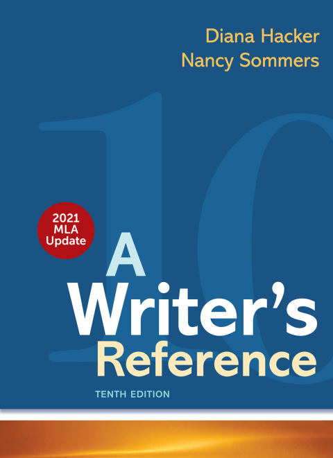 Cover image for book A Writer's Reference with 2021 MLA Update