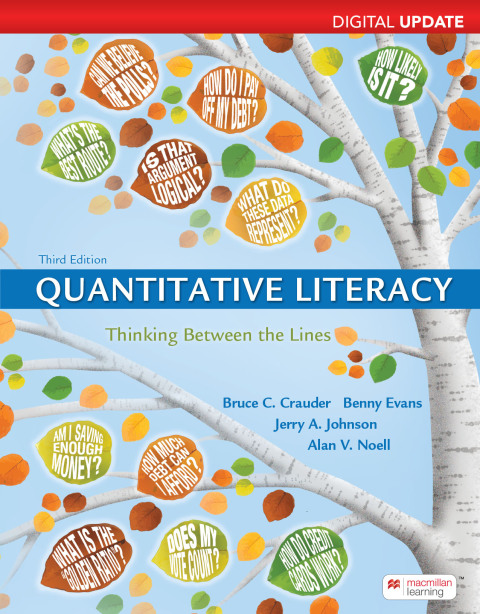 Cover image for book Quantitative Literacy, Digital Update