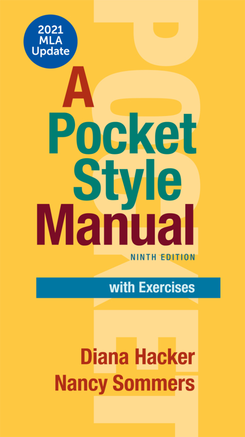 Cover image for book A Pocket Style Manual with Exercises, with 2021 MLA Update