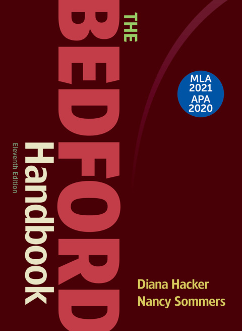 Cover image for book The Bedford Handbook with 2020 APA and 2021 MLA Updates
