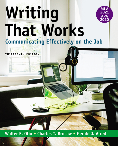 Cover image for book Writing That Works: Communicating Effectively on the Job with 2020 APA and 2021 MLA Updates