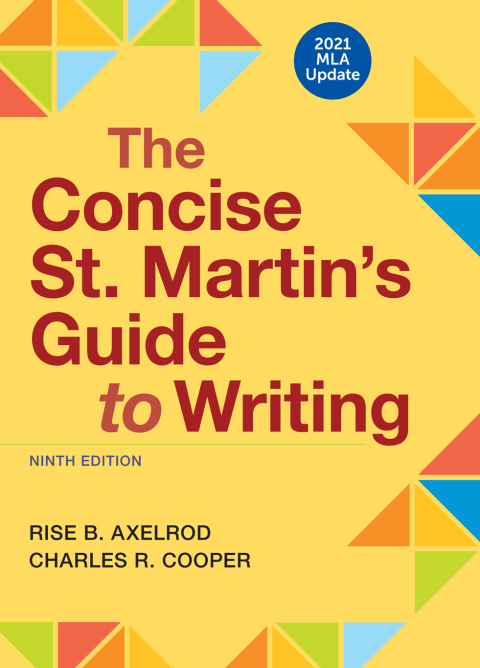 Cover image for book The Concise St. Martin's Guide to Writing with 2021 MLA Update