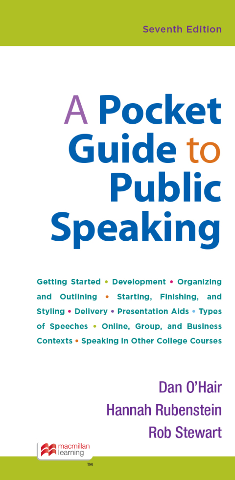 Cover image for book A Pocket Guide to Public Speaking