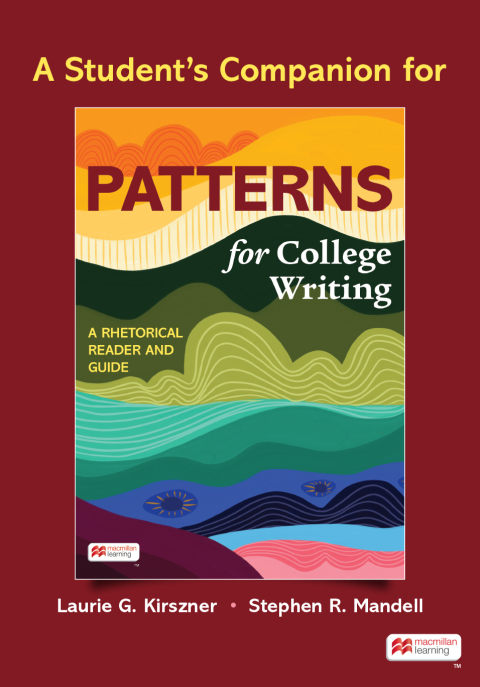 Cover image for book A Student's Companion for Patterns for College Writing