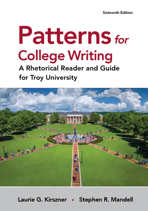 Cover image for book Patterns for College Writing: A Rhetorical Reader and Guide for Troy University