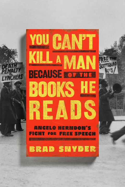 Cover image for book You Can't Kill a Man Because of the Books He Reads: Angelo Herndon's Fight for Free Speech