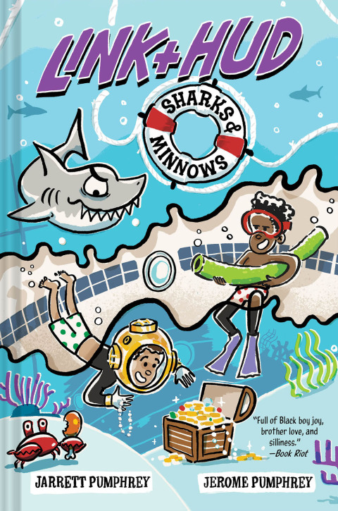 Cover image for book Link + Hud: Sharks & Minnows (Link & Hud)