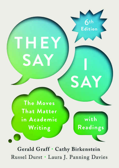 Cover image for book "They Say / I Say" with Readings